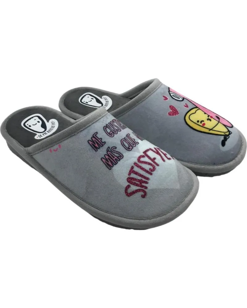 Calzado de casa de Mujer SE ME RIEN LOS PIES ZAPATILLA CASA MUJER JONAS11 GRIS