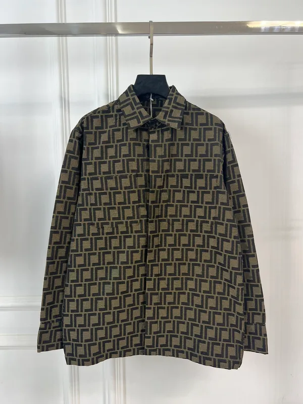 Camisa de manga larga para hombres de diseñador, camisa de boliche de alta calidad, camisa jacquard para hombres y mujeres que s