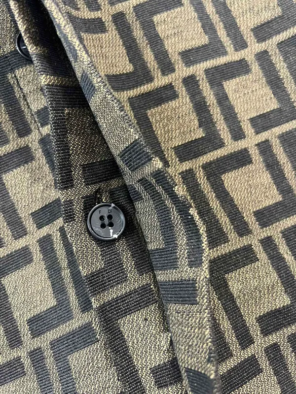 Camisa de manga larga para hombres de diseñador, camisa de boliche de alta calidad, camisa jacquard para hombres y mujeres que s
