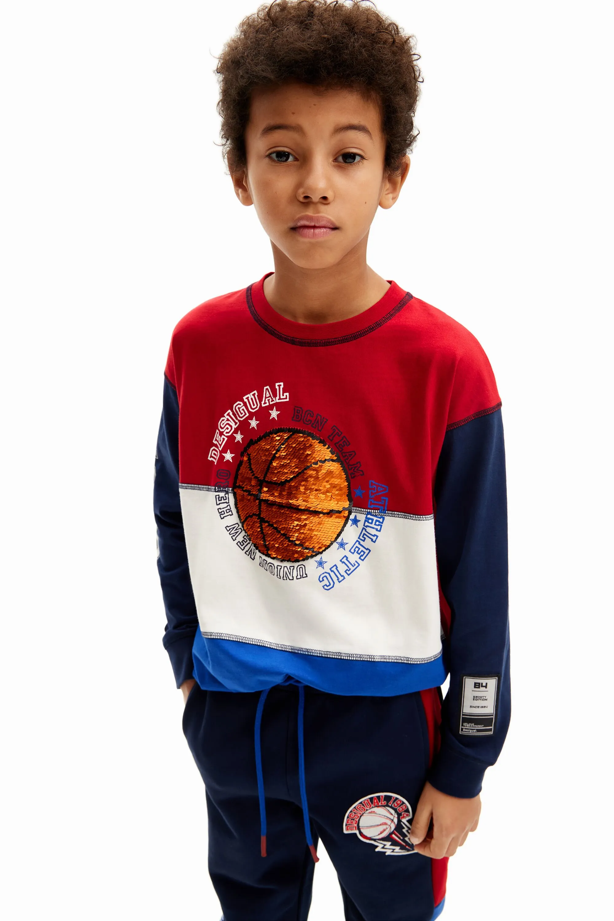 Camiseta baloncesto tricolor