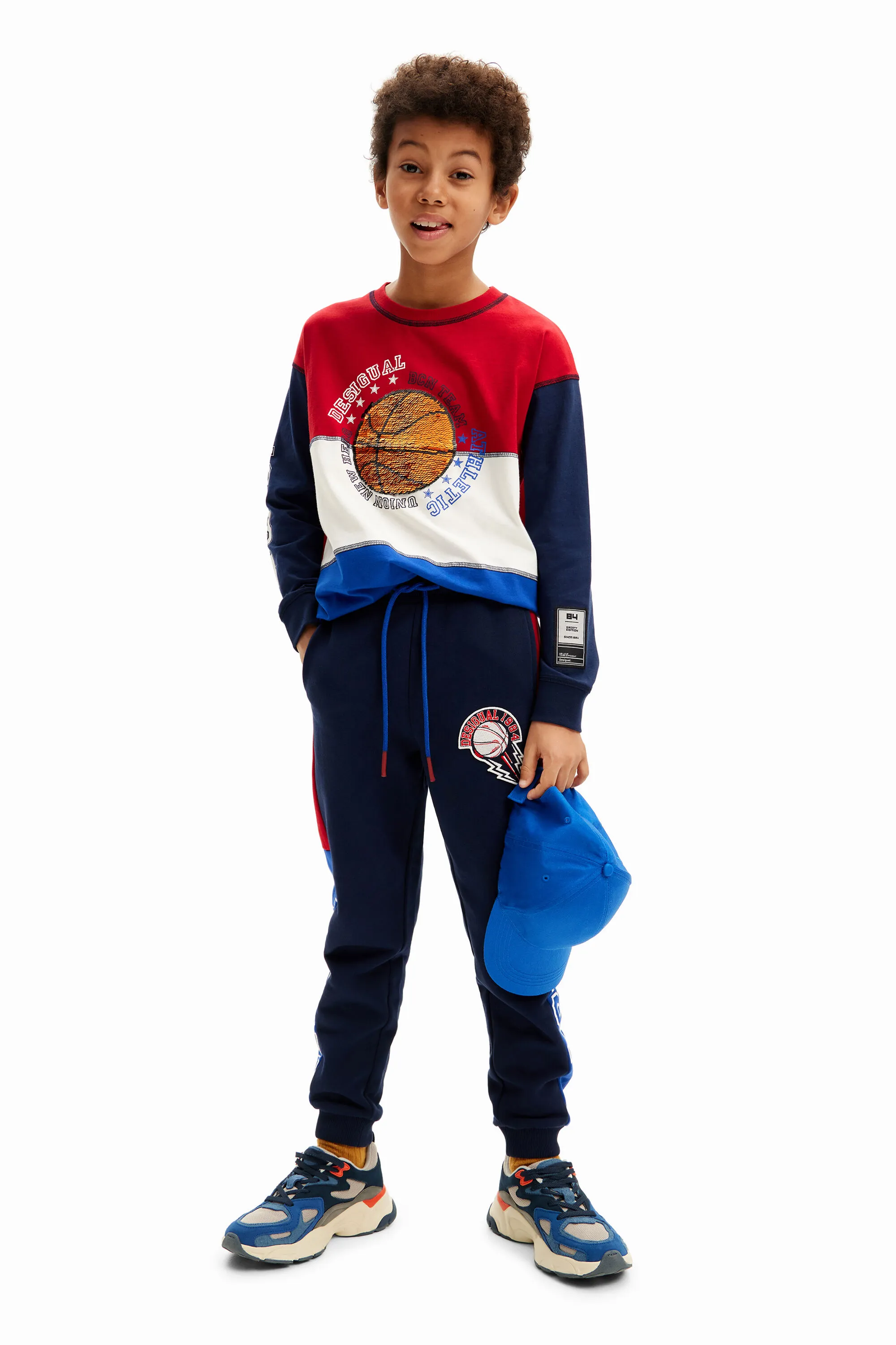 Camiseta baloncesto tricolor