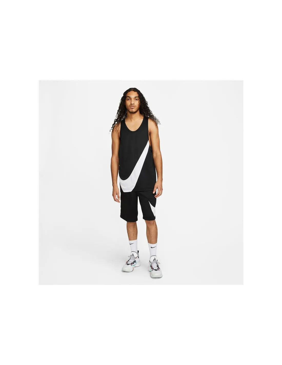 CAMISETA DE BALONCESTO NIKE DRIFIT HOMBRE BLACK