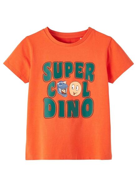 Camiseta Name It Tony Naranja para Niño