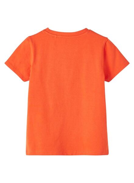 Camiseta Name It Tony Naranja para Niño