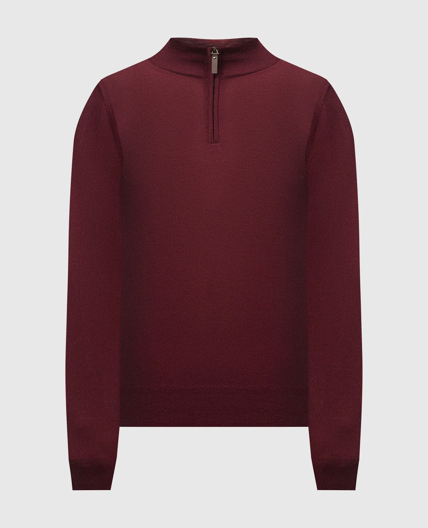 Canali Burgundy jumper made of merino wool