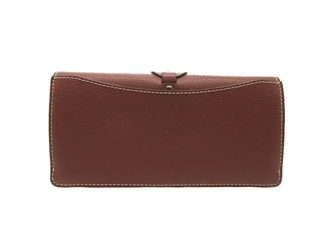 Cartera Larga Chloé Darryl en Marrón Sépia Castaño 