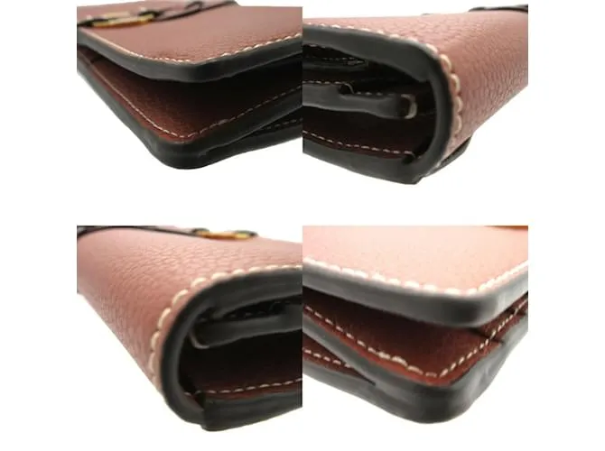 Cartera Larga Chloé Darryl en Marrón Sépia Castaño 