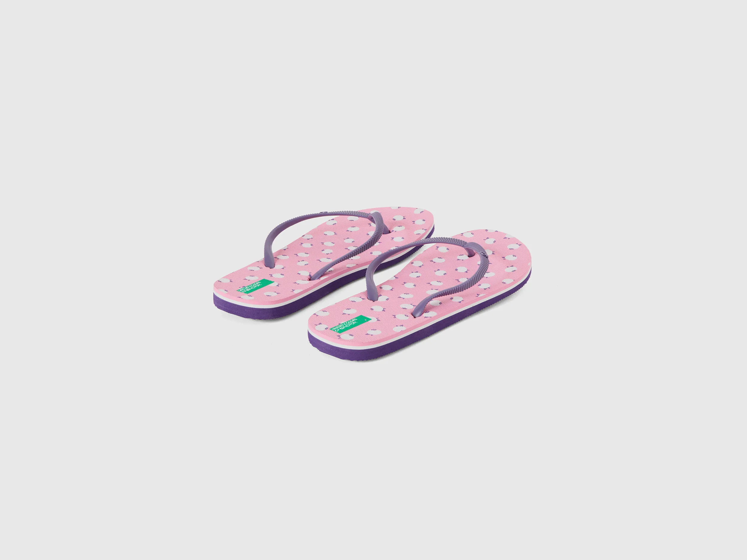 Chanclas con estampado de arándanos