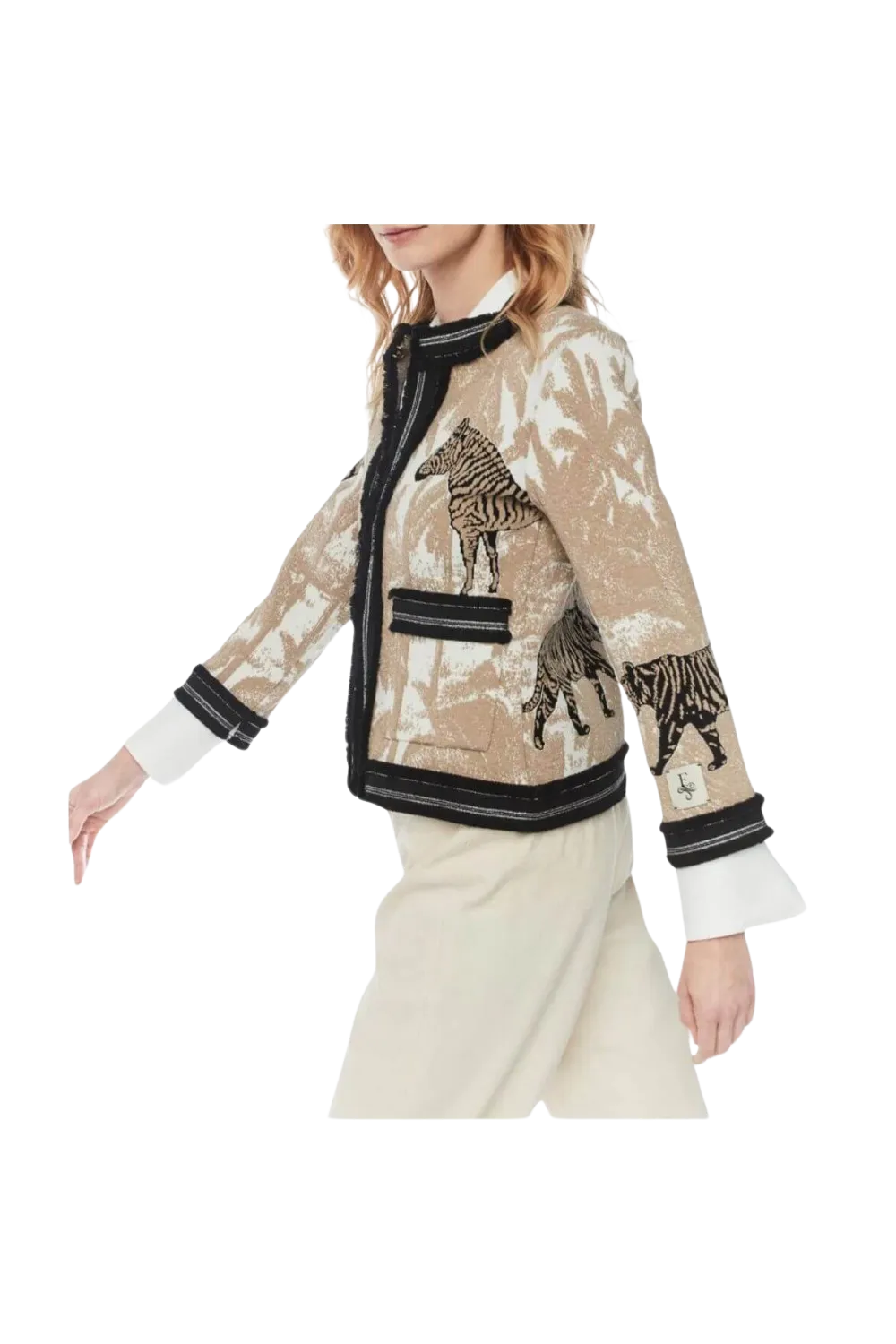 Chaqueta Corta Jacquard