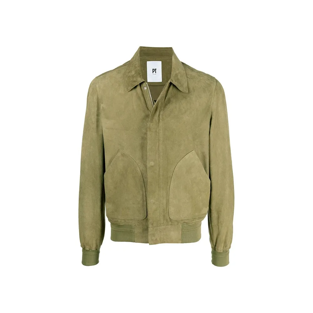 Chaqueta de Ante PT Torino TL2PCS010MLS02PE Color Kaki