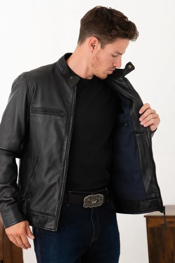 Chaqueta Hombre Schott Lcnewportx Navy