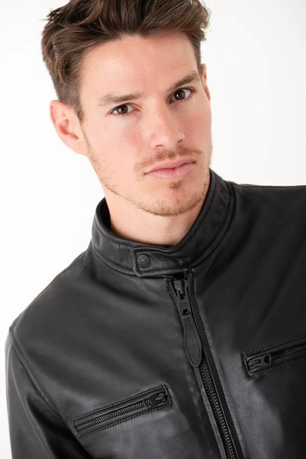 Chaqueta Hombre Schott Lcnewportx Navy
