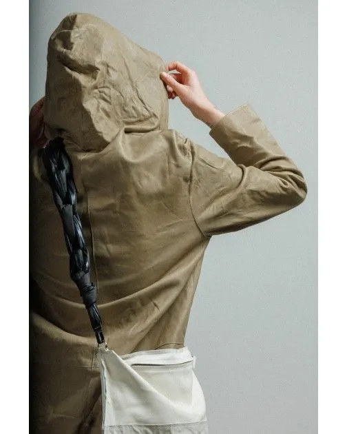 Chaqueta larga de cuero MUT TONY LONG Beige
