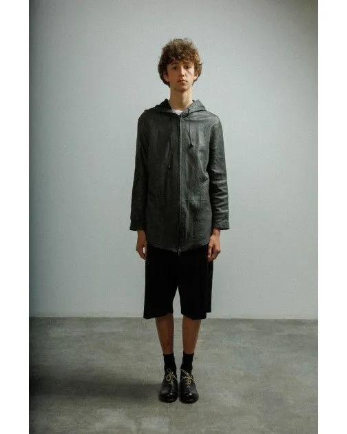 Chaqueta larga de cuero MUT TONY LONG Gris