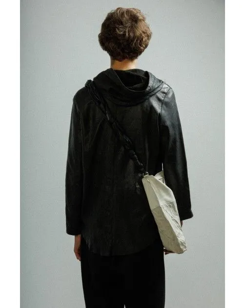 Chaqueta larga de cuero MUT TONY LONG Negro