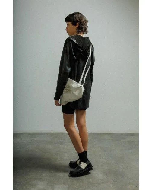Chaqueta larga de cuero MUT TONY LONG Negro