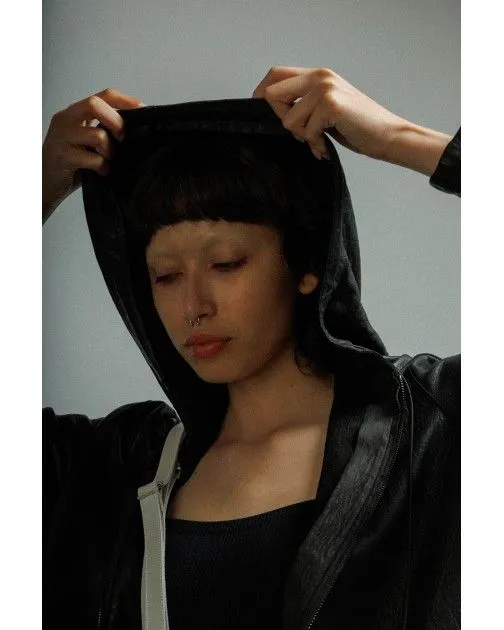 Chaqueta larga de cuero MUT TONY LONG Negro