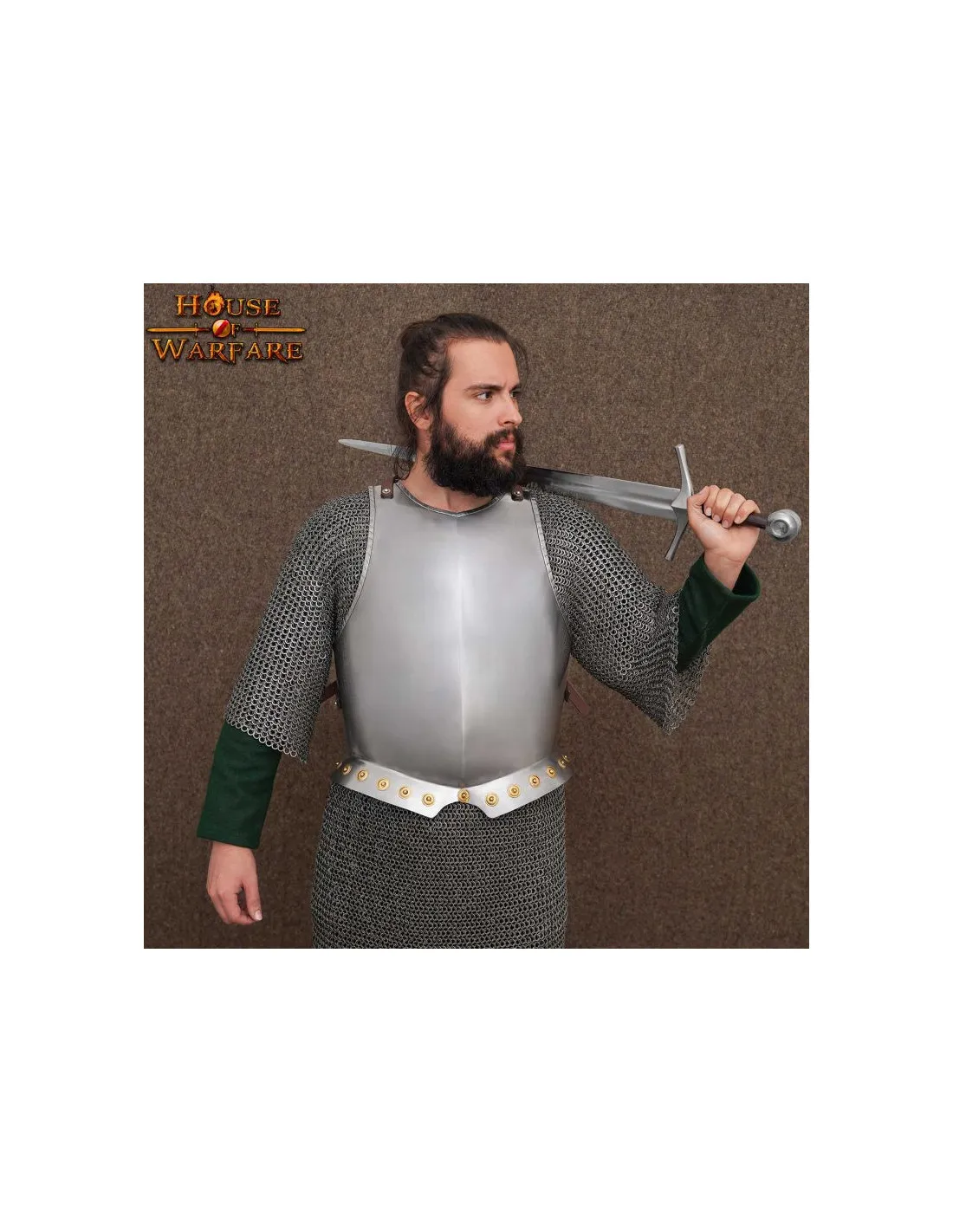Coraza de armadura, pectoral, de la Baja Edad Media (siglo XV)