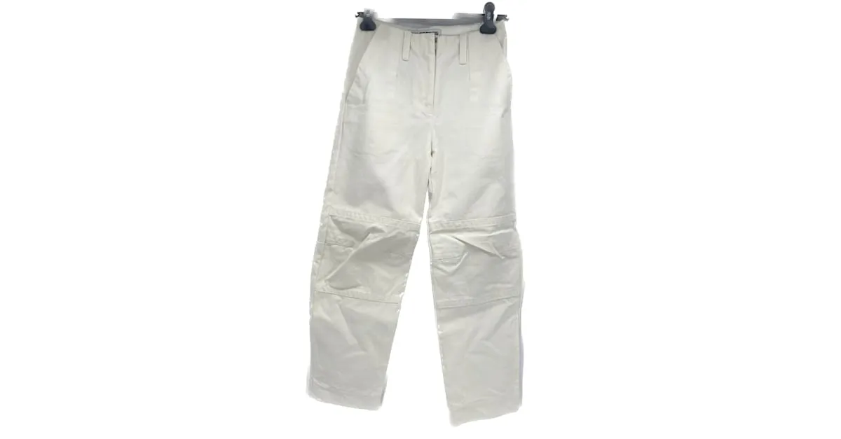 COURREGES Pantalón T.fr 34 Algodón Blanco 