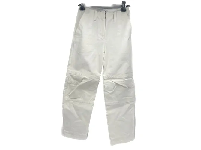 COURREGES Pantalón T.fr 34 Algodón Blanco 