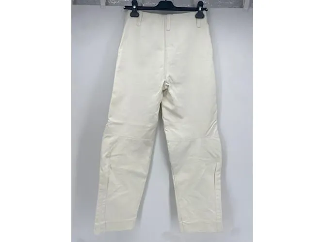 COURREGES Pantalón T.fr 34 Algodón Blanco 