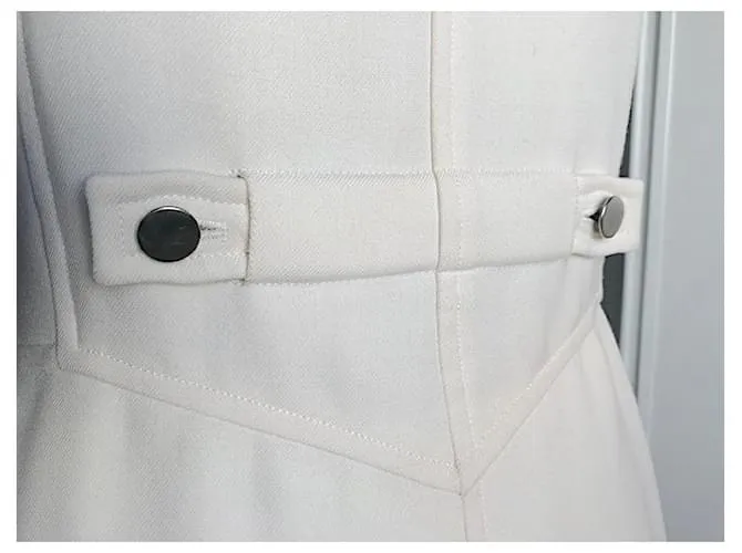 Courreges Vestido Courrèges con tirantes Crudo Blanco roto 