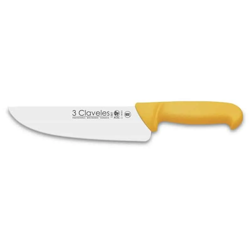 Cuchillo Carnicero Polipropileno amarillo