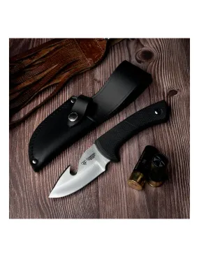 Cuchillo desollador mango caucho (21,5 cm.)