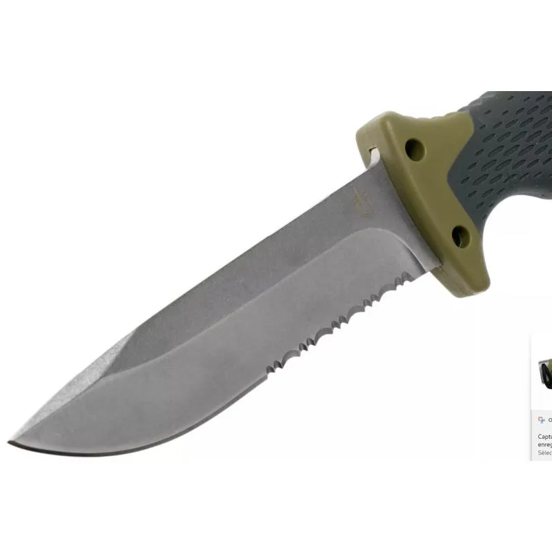 Cuchillo Gerber Ultimate Survival Dentado Fijo (Verde/Negro)