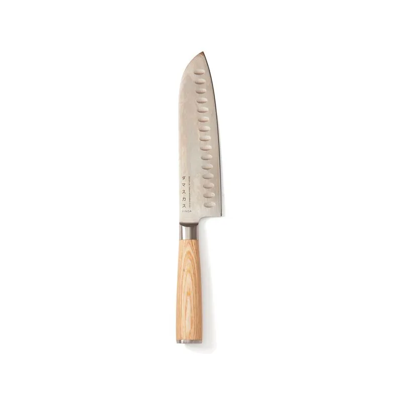 Cuchillo Hattasan Damascus Santoku