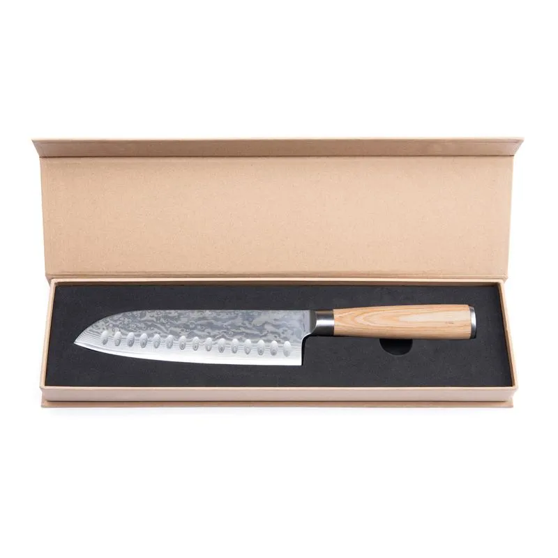 Cuchillo Hattasan Damascus Santoku