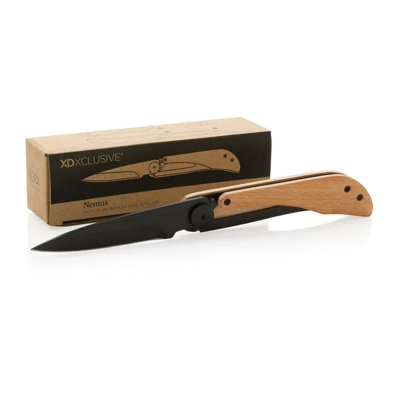 Cuchillo lujoso Nemus FSC® con candado