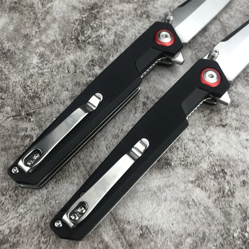 Cuchillo plegable Boker Boker de venta caliente 440B Hoja afilada G10 Manijas Tácticas Tácticas EDC Campos de bolsillo Camping H