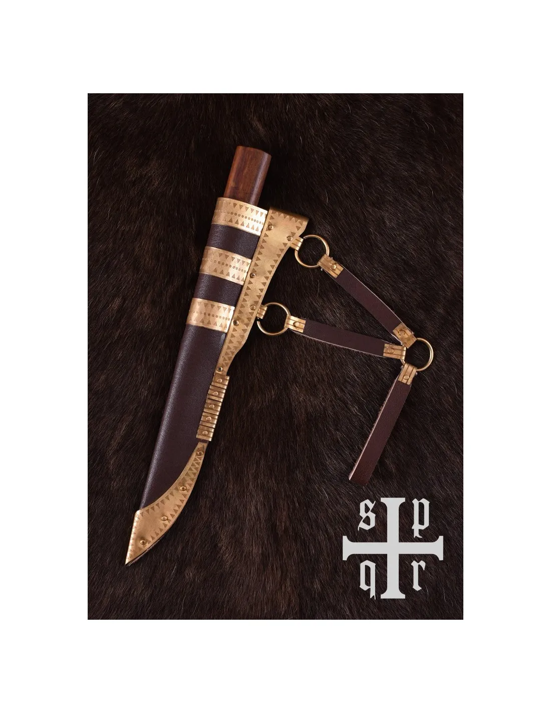 Cuchillo Seax Damasquino