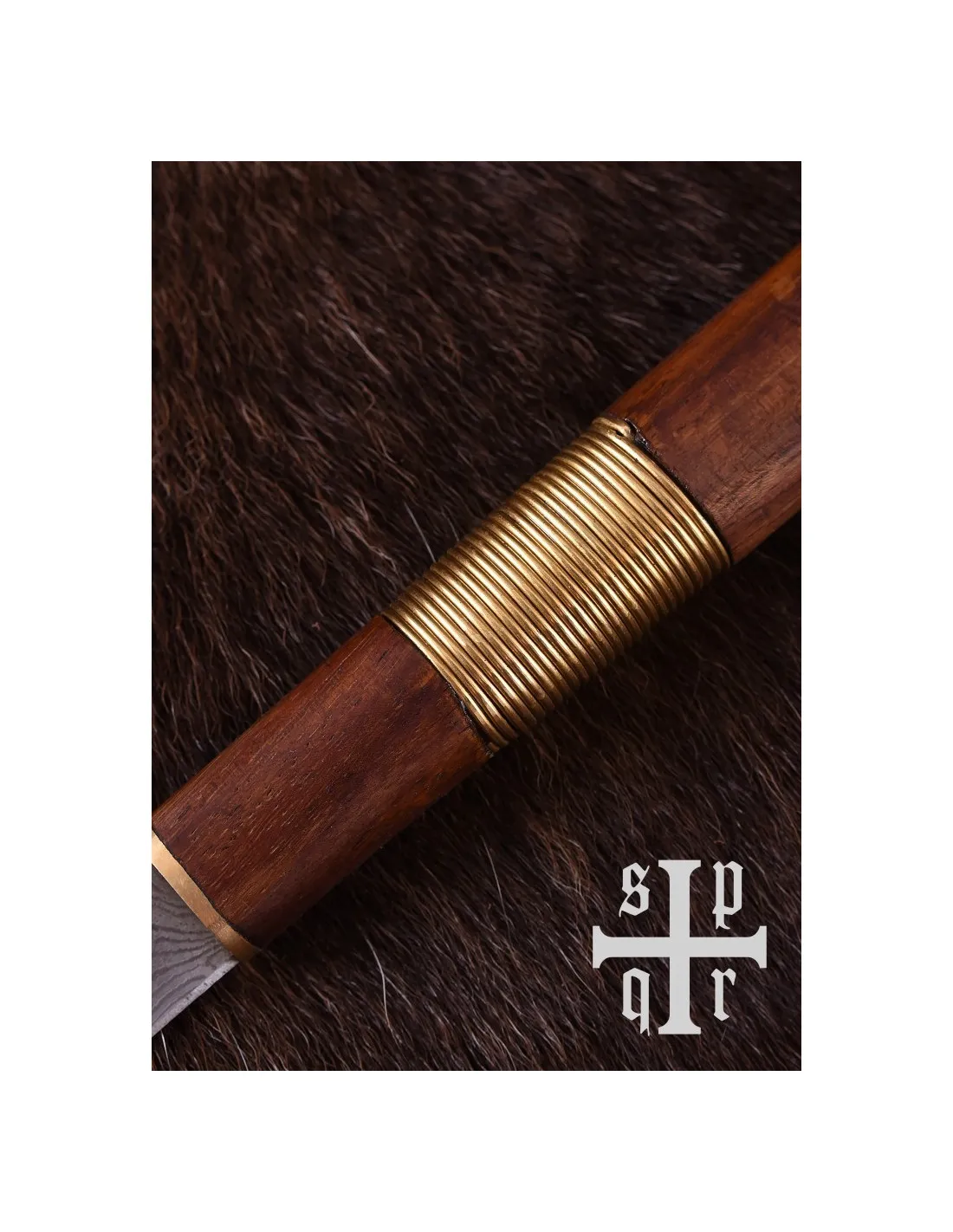 Cuchillo Seax Damasquino
