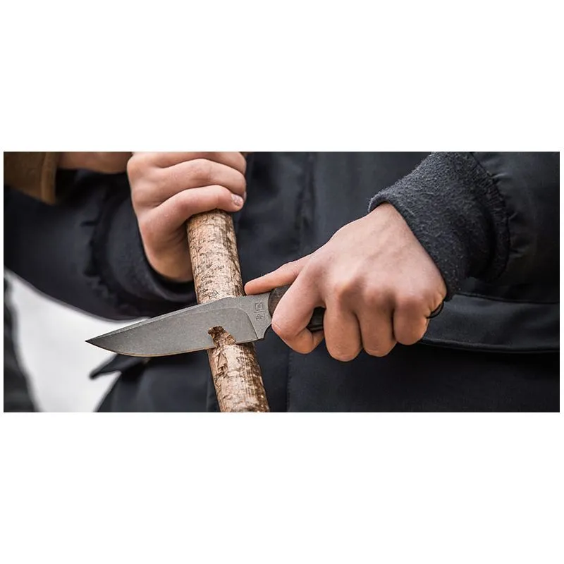 Cuchillo TB OUTDOOR Commandeur Ziricote Toxified (Marrón)