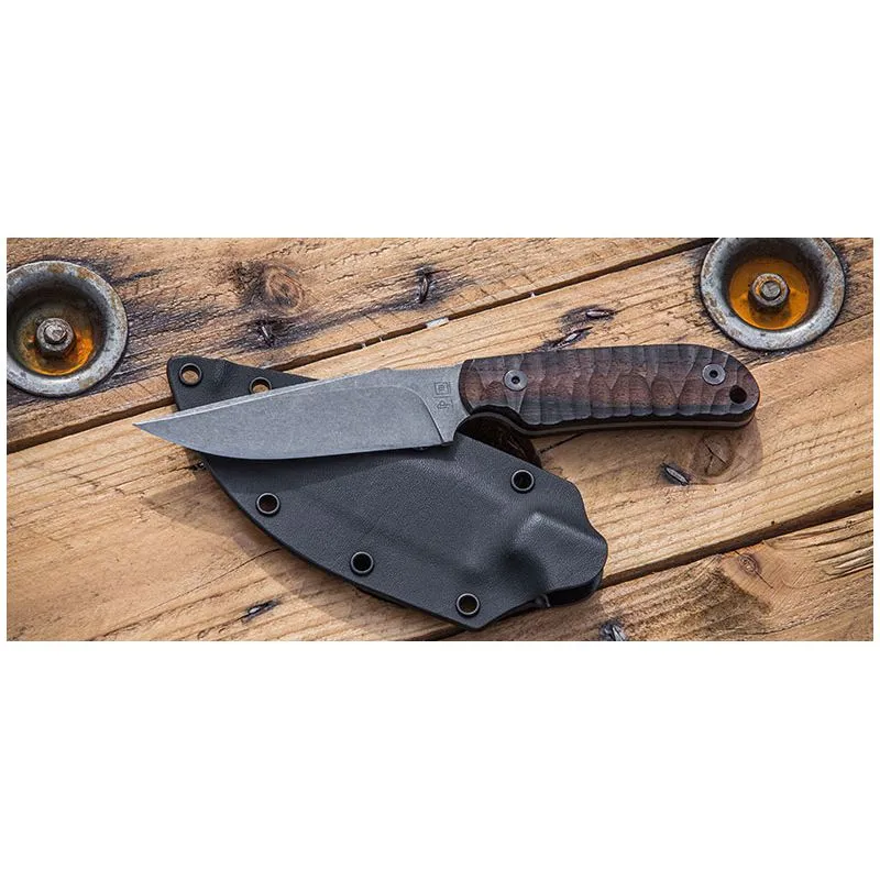 Cuchillo TB OUTDOOR Commandeur Ziricote Toxified (Marrón)