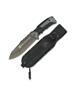 Cuchillo táctico K25, hoja recubierta de titanio