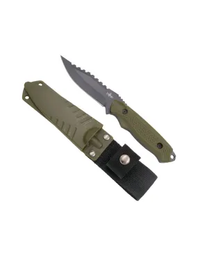 Cuchillo táctico mango y funda ABS, Black