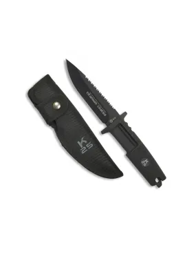 Cuchillo táctico RUI, mango goma (25,8 cm.)