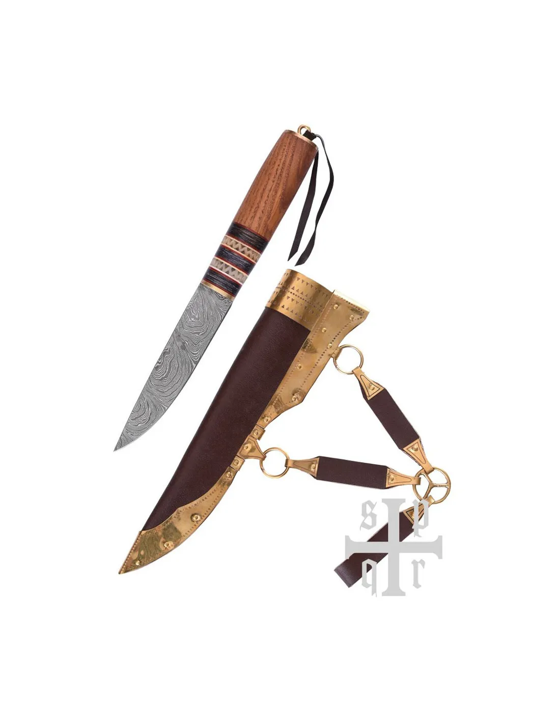 Cuchillo Vikingo Damasquino