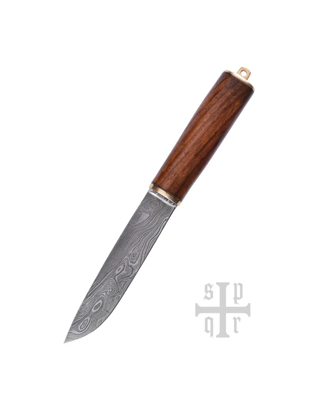 Cuchillo Vikingo Seax Damasquino