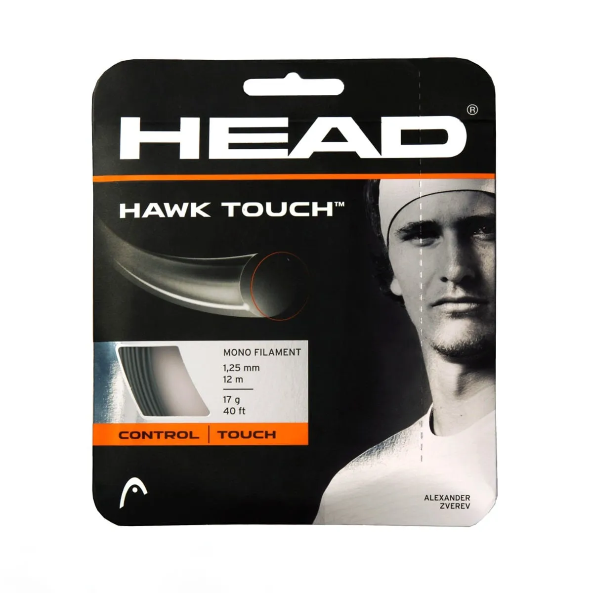 Cuerda Tenis HEAD Hawk Touch Set 17g Gris