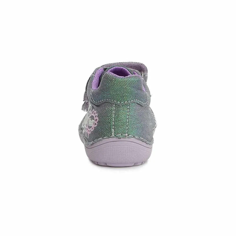 D.D.Step Zapatillas Respetuosas Flores Verde Brillo