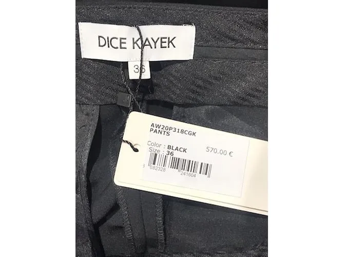 DICE KAYEK Pantalón T.Poliéster Internacional S Negro 