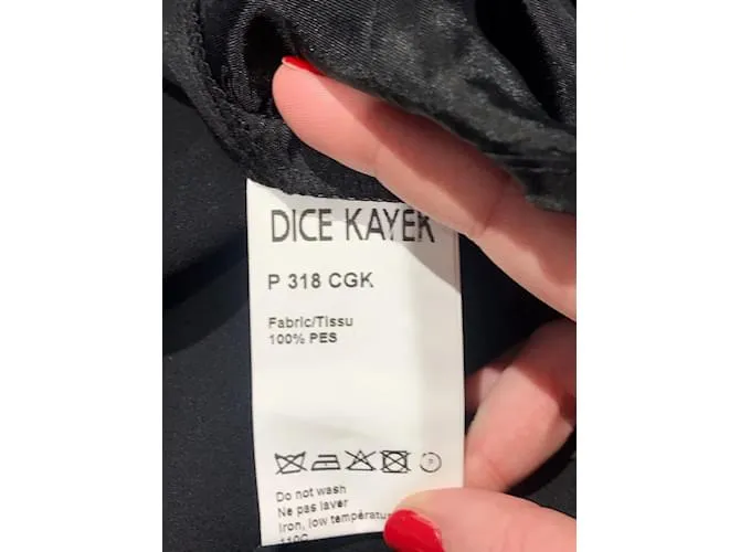 DICE KAYEK Pantalón T.Poliéster Internacional S Negro 
