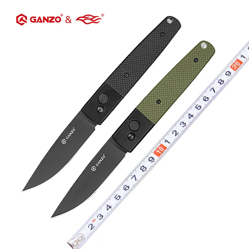 FBKNIFE GANZO G721B 5860HRC 440C BOLDA EDC CUCHILLO PLEGABLE CUCHILLO TáCTICO TáCTICO CUCHILLO DE SUPERVIVENCIA AL AIRE LIBRE C