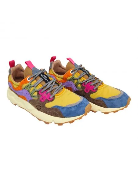 FLOWERMOUNTAIN Zapatillas Yamano 3 Light Blue/Yellow/Brown