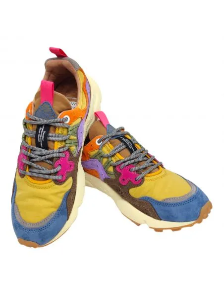 FLOWERMOUNTAIN Zapatillas Yamano 3 Light Blue/Yellow/Brown
