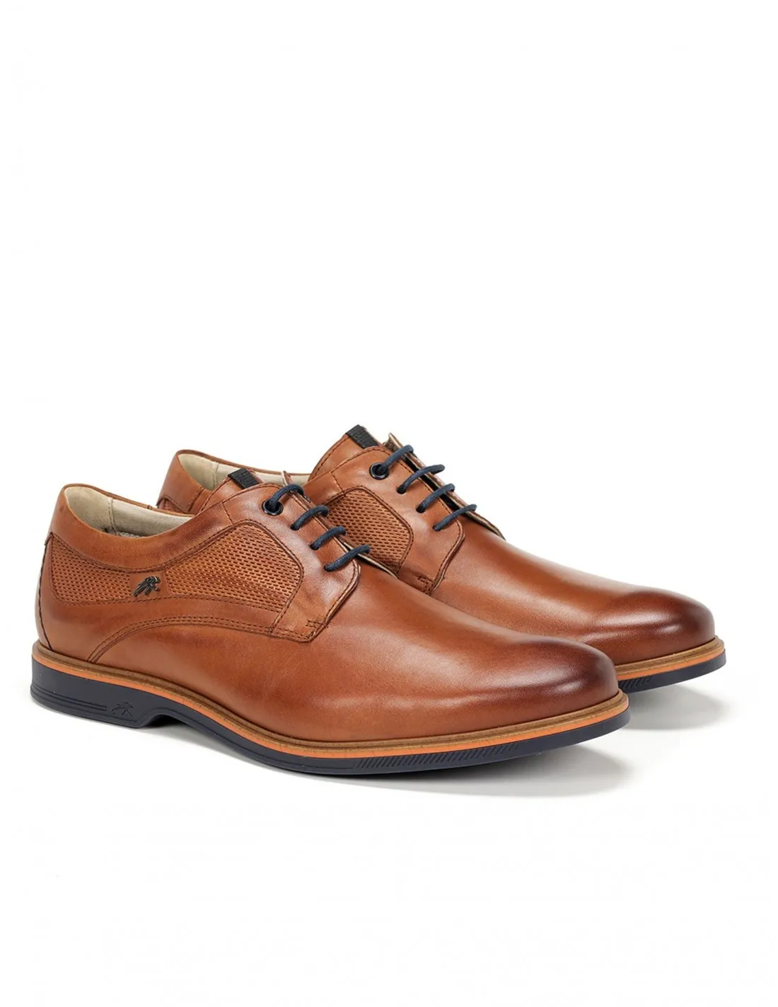 FLUCHOS Zapatos Casual Piel Cordones Marrones